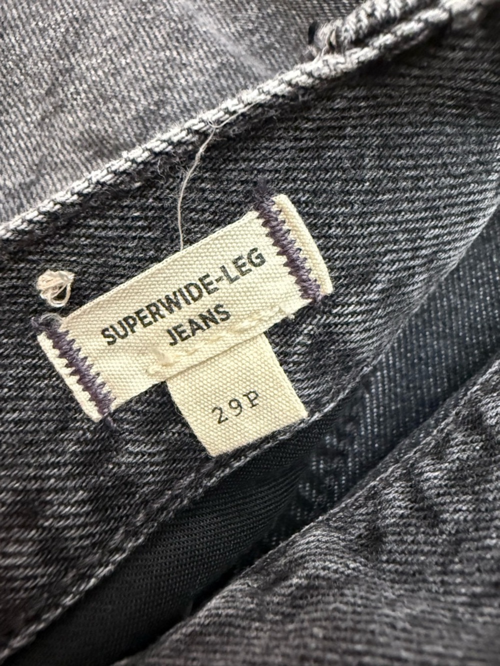 Madewell Petite Superwide-Leg Jeans in Kingswood Wash Size 29P - Picture 11 of 14